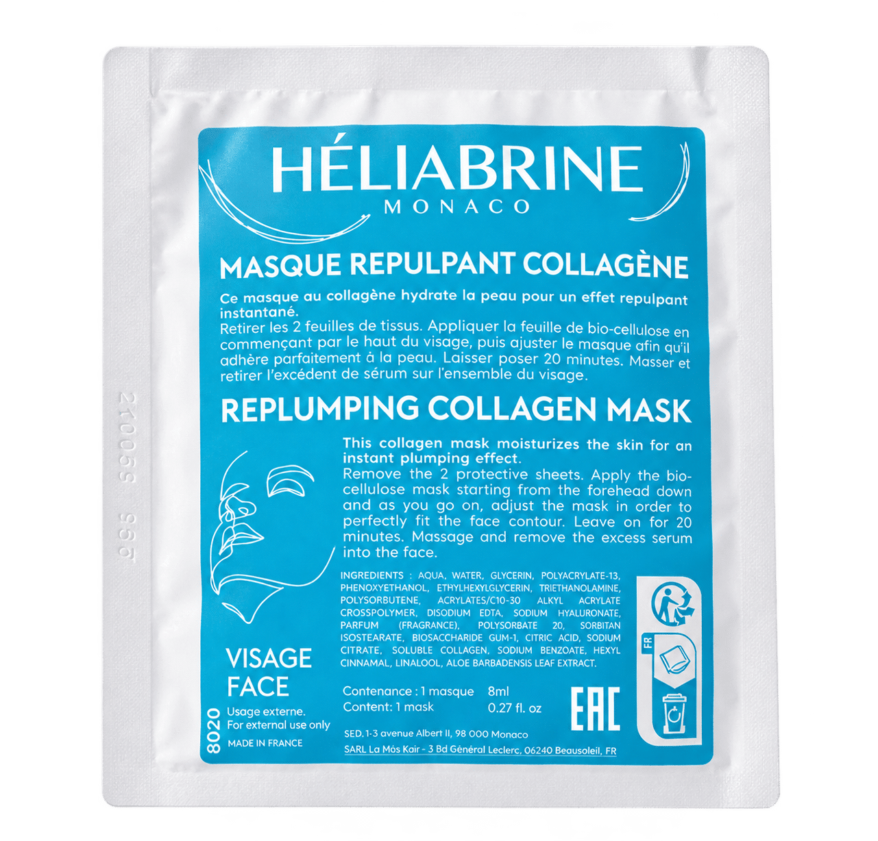 Heliabrine- Collagen Vliesmaske